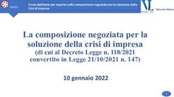 La Composizione Negoziata Per La Soluzione Della Crisi Di Impresa ...