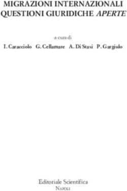 MIGRAZIONI INTERNAZIONALI: QUESTIONI GIURIDICHE APERTE - Caracciolo G. Cellamare A. Di Stasi P. Gargiulo - UniBa