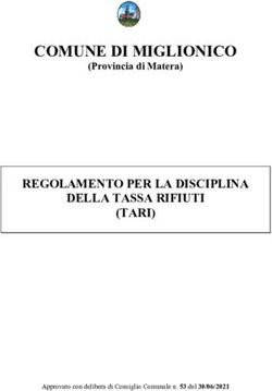 COMUNE DI MIGLIONICO REGOLAMENTO PER LA DISCIPLINA DELLA TASSA RIFIUTI (TARI) - (Provincia di Matera)