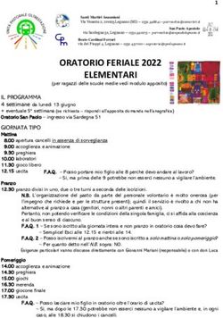 ORATORIO FERIALE 2022 ELEMENTARI