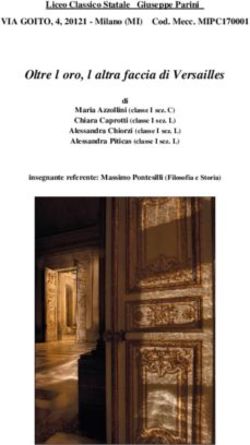 Oltre l'oro, l'altra faccia di Versailles - Narrazioni di confine