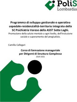 Programma di sviluppo gestionale e operativo ospedale-residenzialit&aacute;-territorio integrato della SC Psichiatria Varese della ASST Sette Laghi.