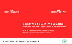 OSSERVATORIO AIM - VIII EDIZIONE - Luglio 2021 - Research Department IR Top Consulting