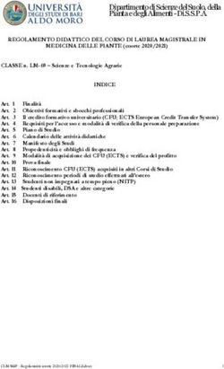 Dipartimento di Scienze del Suolo, della Pianta e degli Alimenti - Di.S.S.P.A - UniBa