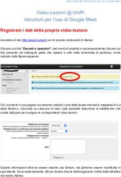 Video-Lezioni @ UniPi Istruzioni per l'uso di Google Meet