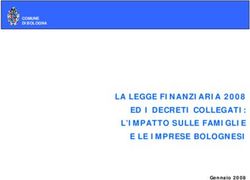 LA LEGGE FINANZIARIA 2008 ED I DECRETI COLLEGATI: L'IMPATTO SULLE FAMIGLIE E LE IMPRESE BOLOGNESI - COMUNE DI BOLOGNA