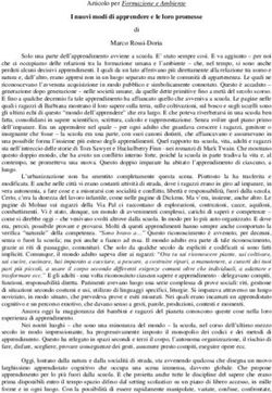 I nuovi modi di apprendere e le loro promesse