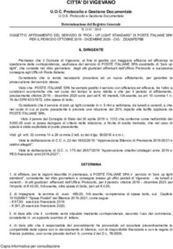 CITTA' DI VIGEVANO U.O.C. Protocollo e Gestione Documentale - Comune di Vigevano