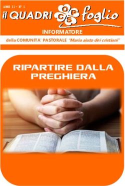 RIPARTIRE DALLA PREGHIERA - INFORMATORE