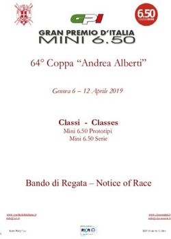 64 Coppa "Andrea Alberti" - Bando di Regata - Notice of Race Classi - Classes - Yacht Club Italiano