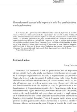 DIBATTITI Finanziamenti bancari alle imprese in crisi fra prededuzione e subordinazione - Rivista Diritto della Banca e dei Mercati Finanziari