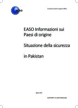 EASO Informazioni sui Paesi di origine Situazione della sicurezza in Pakistan - EASOEASOEASOEASO - EU Publications