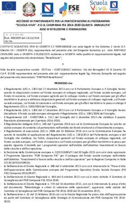 ACCORDO DI PARTENARIATO PER LA PARTECIPAZIONE AL PROGRAMMA "SCUOLA VIVA" -P.O.R. CAMPANIA FSE 2014-2020 QUARTA ANNUALITA' ASSE III ISTRUZIONE E ...