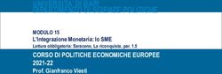 UNIVERSITA' DI BARI DIPARTIMENTO DI SCIENZE POLITICHE - CORSO DI POLITICHE ECONOMICHE EUROPEE 2021-22 - UniBa