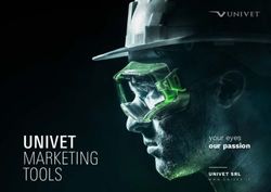 UNIVET MARKETING your eyes our passion - UNIVET SRL