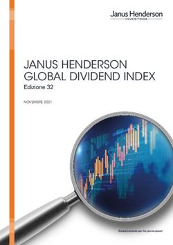 JANUS HENDERSON GLOBAL DIVIDEND INDEX - Edizione 32 NOVEMBRE 2021