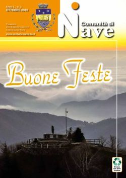 Buone Feste - OTTOBRE 2016 Periodico dell'Amministrazione Comunale di Nave www.comune.nave.bs.it - Comune di Nave
