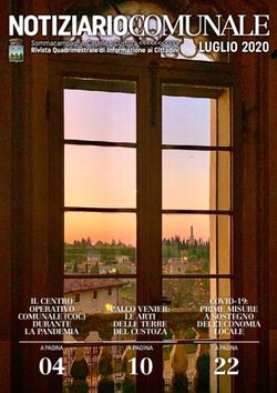 LUGLIO 2020 - IL CENTRO OPERATIVO - Comune di Sommacampagna