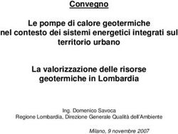 Convegno Le pompe di calore geotermiche nel contesto dei sistemi energetici integrati sul territorio urbano La valorizzazione delle risorse ...
