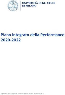 Piano Integrato della Performance 2020-2022 - Approvato dal Consiglio di Amministrazione in data 28 gennaio 2020 - Unimi