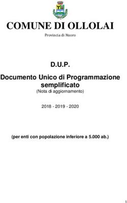 COMUNE DI OLLOLAI D.U.P - Documento Unico di Programmazione semplificato (per enti con popolazione inferiore a 5.000 ab.)
