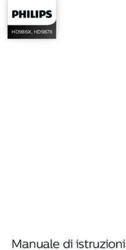 Manuale di istruzioni - HD986X, HD987X - Philips