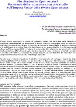 Più citazioni in Open Access? Panorama della letteratura con uno studio sull'Impact Factor delle riviste Open Access