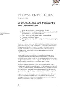 INFORMAZIONI PER I MEDIA - GM Media