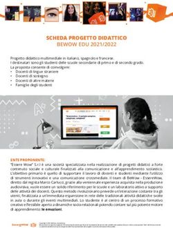 SCHEDA PROGETTO DIDATTICO - BEWOW EDU 2021/2022