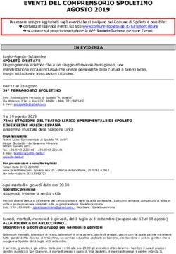 EVENTI DEL COMPRENSORIO SPOLETINO AGOSTO 2019 - Comune di ...