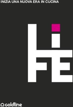 INIZIA UNA NUOVA ERA IN CUCINA - Coldline Living