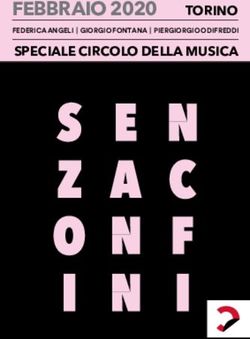 FEBBRAIO 2020 SPECIALE CIRCOLO DELLA MUSICA TORINO - Circolo dei lettori Torino
