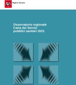 Osservatorio regionale Carta dei Servizi pubblici sanitari 2021 - Regione Toscana