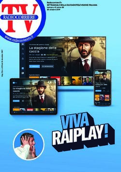 RadiocorriereTv SETTIMANALE DELLA RAI RADIOTELEVISIONE ITALIANA