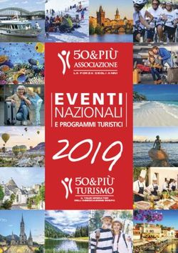 2019 EVENTI NAZIONALI - E PROGRAMMI TURISTICI - 50&Più