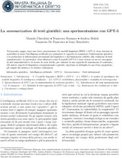 La summarization di testi giuridici: una sperimentazione con GPT-3
