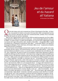Jeu de l'amour et du hazard all'italiana