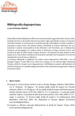 Bibliografia degasperiana - Fondazione Trentina Alcide De ...