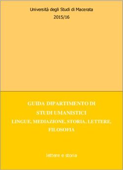 GUIDA DIPARTIMENTO DI STUDI UMANISTICI LINGUE, MEDIAZIONE, STORIA, LETTERE, FILOSOFIA