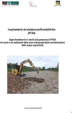 (PFAS) Inquinamento da sostanze perfluoralchiliche Approfondimento in merito alla presenza di PFAS nei suoli e nei sedimenti delle zone ...