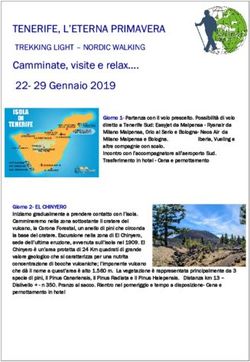 TENERIFE, L'ETERNA PRIMAVERA - TREKKING LIGHT - NORDIC WALKING - Sentierando