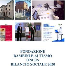 FONDAZIONE BAMBINI E AUTISMO ONLUS BILANCIO SOCIALE 2020