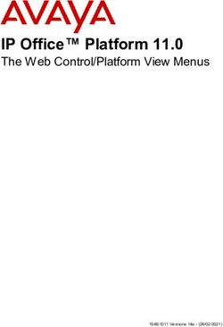 IP Office Platform 11.0 - The Web Control/Platform View Menus - 15-601011 Versione 14a - (26/02/2021) - Avaya IP Office Knowledgebase