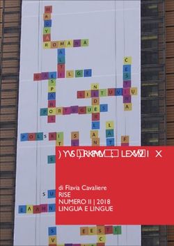 Euro-English - What's Next? - di Flavia Cavaliere RISE NUMERO II | 2018 LINGUA E LINGUE - EDLupt