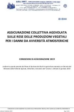 ASSICURAZIONE COLLETTIVA AGEVOLATA SULLE RESE DELLE PRODUZIONI VEGETALI PER I DANNI DA AVVERSITÀ ATMOSFERICHE