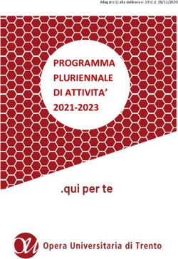 PROGRAMMA PLURIENNALE DI ATTIVITA' 2021-2023 - Opera ...