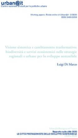 Visione sistemica e cambiamento trasformativo: biodiversit&agrave; e servizi ecosistemici nelle strategie regionali e urbane per lo sviluppo sostenibile ...