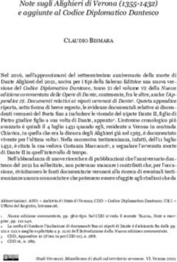 Note sugli Alighieri di Verona (1355-1432) e aggiunte al Codice Diplomatico Dantesco