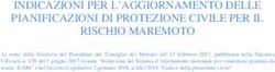 INDICAZIONI PER L'AGGIORNAMENTO DELLE PIANIFICAZIONI DI PROTEZIONE CIVILE PER IL RISCHIO MAREMOTO