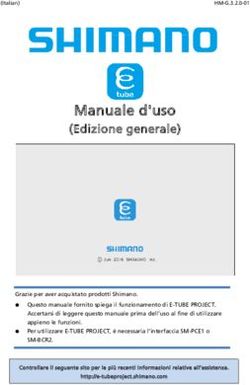 Manuale d'uso (Edizione generale) - Shimano